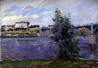 The Solitary Willow (olie om bord) af Paul Mathieu