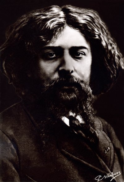 Alphonse Daudet, ca. 1880 (foto) af Paul Nadar