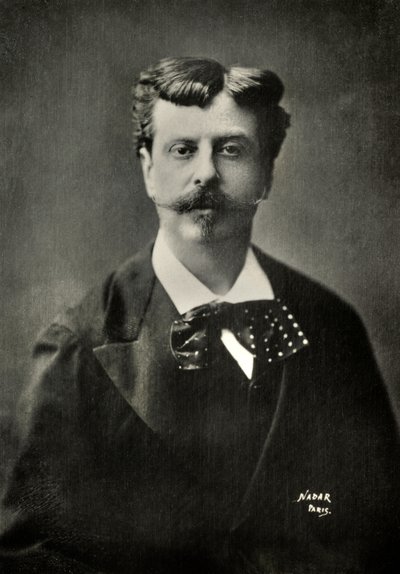 Portræt af Alphonse De Neuville (foto) af Paul Nadar