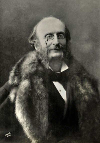 Portræt af Jacques Offenbach (foto) af Paul Nadar