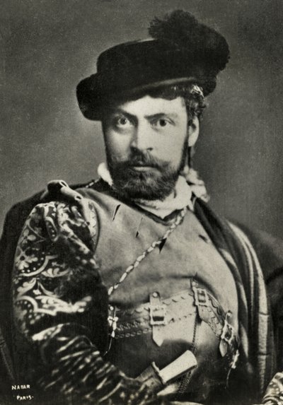 Portræt af Jean Mounet Sully (foto) af Paul Nadar
