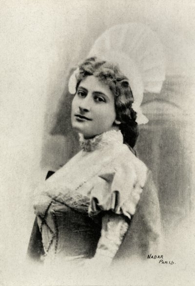 Portræt af Lucienne Breval (foto) af Paul Nadar