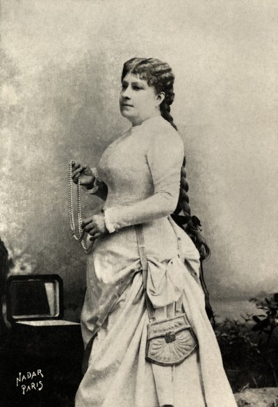 Portræt af Marie felix , Miolan , Carvalho (foto) af Paul Nadar