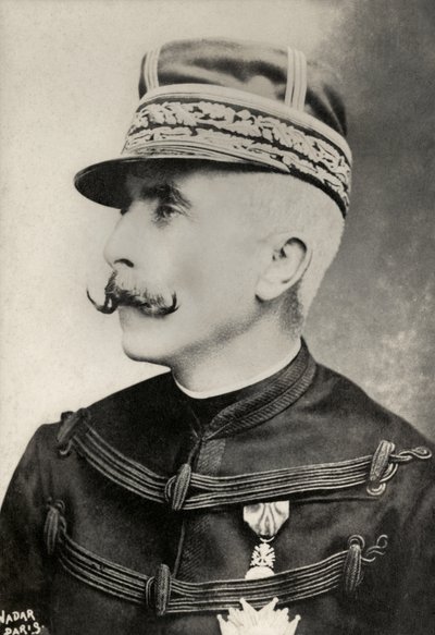 Portræt af den franske general Auguste De Galliffet (foto) af Paul Nadar