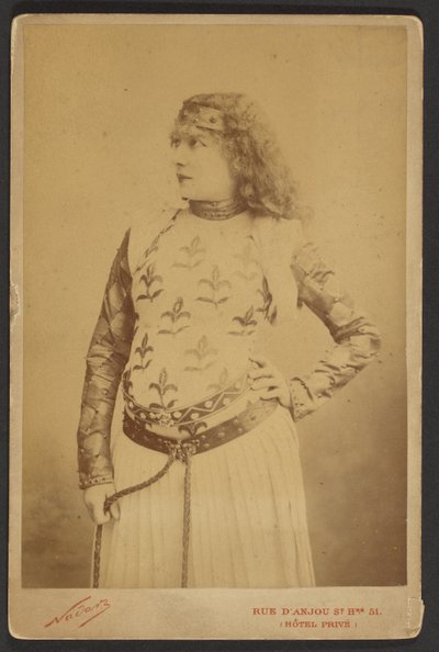 Sarah Bernhardt als Lady Macbeth af Paul Nadar
