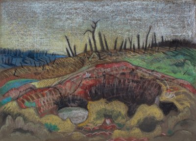 En gård, Wytschaete af Paul Nash