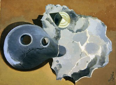 Møde af to objekter af Paul Nash