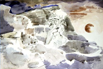 Spøgelse i skiferen af Paul Nash
