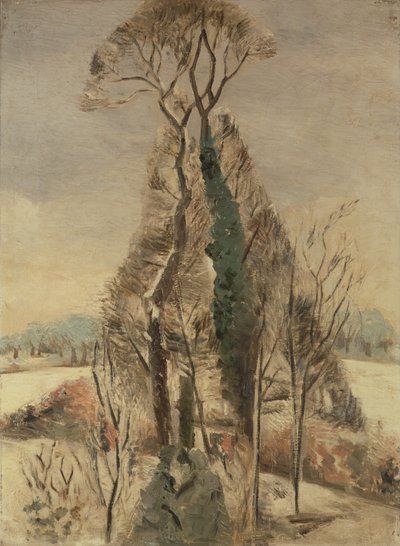 Iver Heath in the Snow (olie på lærred) af Paul Nash