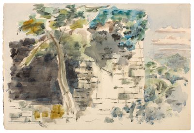 Ruin i Deans skov af Paul Nash