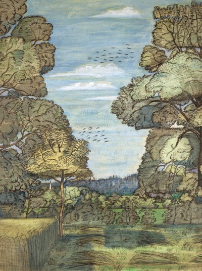 Sommer Landskab af Paul Nash