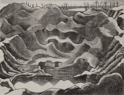 Minekrateret, Hill 60, Ypres Salient af Paul Nash