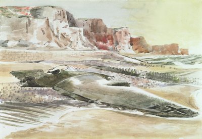 The Raider on the Shore af Paul Nash