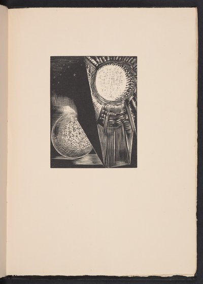 The Sun and the Moon, illustration fra "Images of War... Poems" af Richard Aldington af Paul Nash