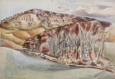 Wood og Hill af Paul Nash
