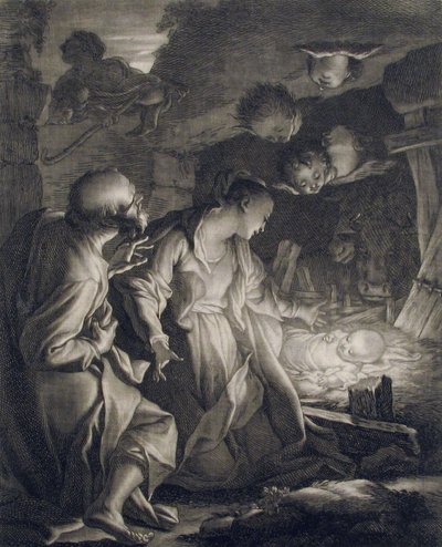 Fødsel, 1727., 1727. af Paul Ponce Antoine Robert