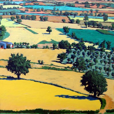 Chase end (akryl om bord) af Paul Powis
