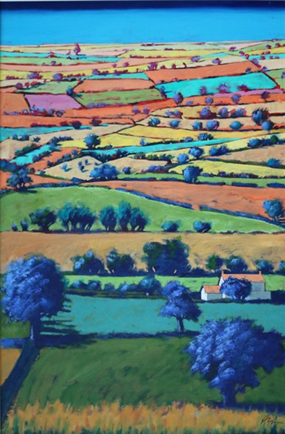 Devon II (akryl om bord) af Paul Powis