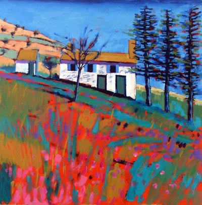 Fano (akryl om bord) af Paul Powis