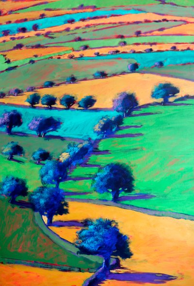West Malvern #4 (detalje), 2024 (akryl på plade) af Paul Powis