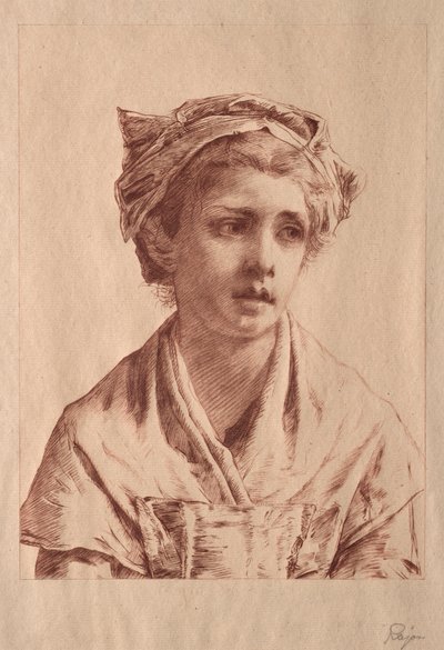 Ung dame af Paul Rajon