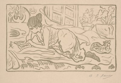 Den tilbagelænede læser af Paul Elie Ranson