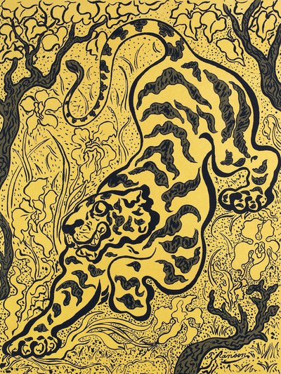 Tigeren i junglen af Paul Ranson