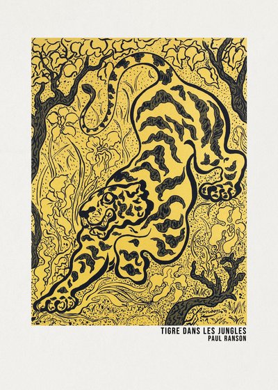 Tigeren i junglen – plakat af Paul Ranson