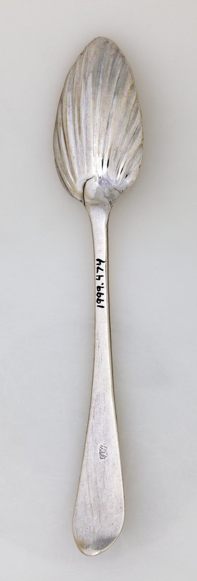 Riflet teske, ca. 1785 (sølv) af Paul Revere