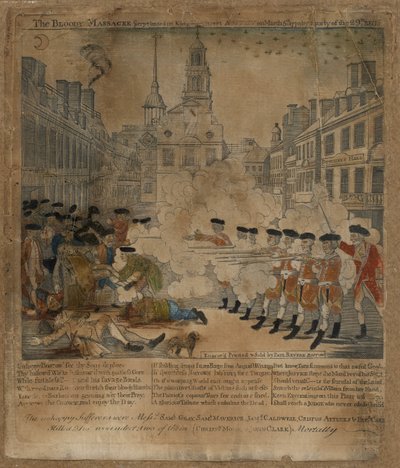 Den blodige massakre af Paul Revere
