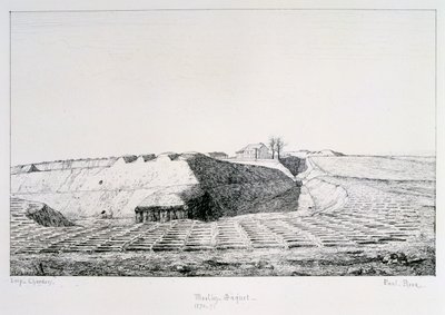 Moulin Saquet, belejring af Paris, 1870-1871 af Paul Roux