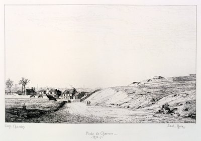 Post af Charonne, belejring af Paris, 1870-1871 af Paul Roux