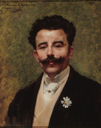Portræt af Felicien Champsaur 1859-1934, 1901. af Paul Saïn