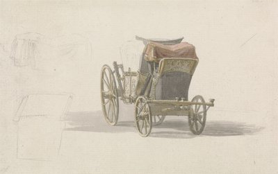 En træner med kongeligt våbenskjold, ca. 1764 (blyant & w/c på papir) af Paul Sandby