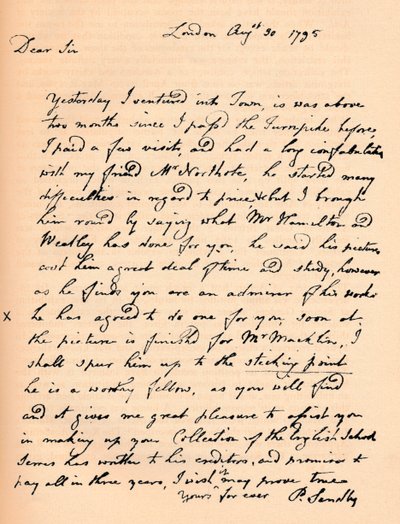 Et brev fra Paul Sandby, 1795 1904 af Paul Sandby