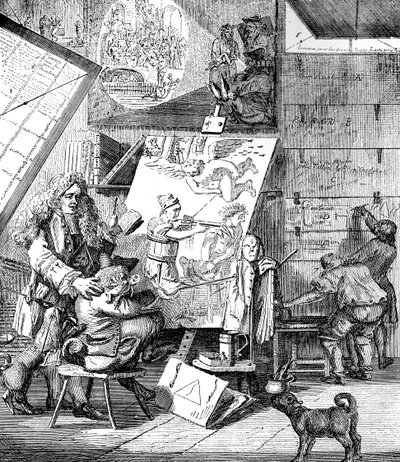 Burlesk på burlesk, 1753. af Paul Sandby