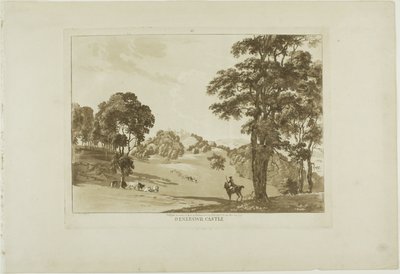 Denefawr Castle, planche 11 fra Twelve Views in Wales af Paul Sandby