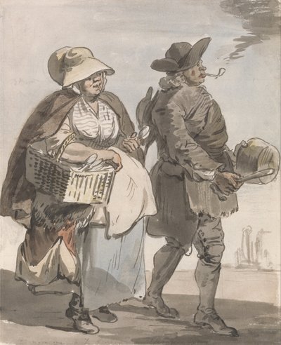 London Cries- Vil du have skeer ... af Paul Sandby
