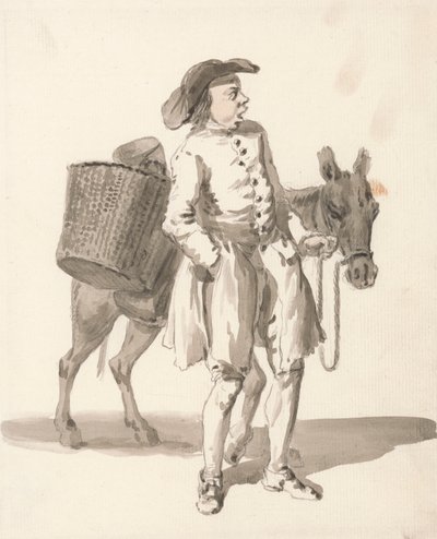 London Cries: Boy with a Donkey af Paul Sandby