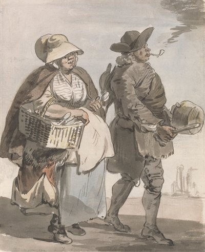 London råber: "Vil du have nogen skeer..." af Paul Sandby