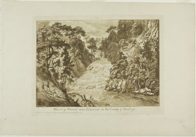 Rhaidr-y Wennel nær Llanrwst i landet Denbigh af Paul Sandby