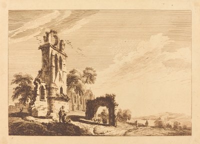 Ødelagt Abbey af Paul Sandby