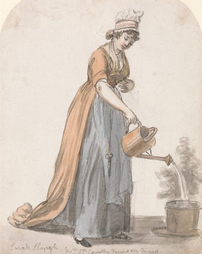 Sara Hough, fru T. P. Sandbys planteskolepige af Paul Sandby