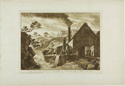Iron Forge mellem Dolgelli og Barmouth i Merioneth Shire af Paul Sandby