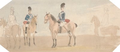 De lette dragoner af Paul Sandby