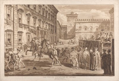 Victor dirigeret i triumf af Paul Sandby