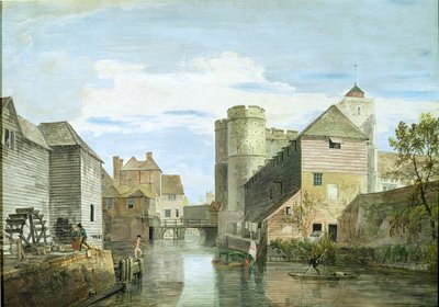 The Westgate, Canterbury (kropsfarve på papir) af Paul Sandby