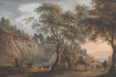 Udsigt i Charlton, Kent af Paul Sandby