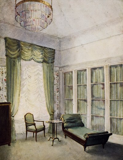Siddeområde, begyndelsen af det 20. århundrede, af Paul Schultze-Naumburg (akvarel) af Paul Schultze Naumburg