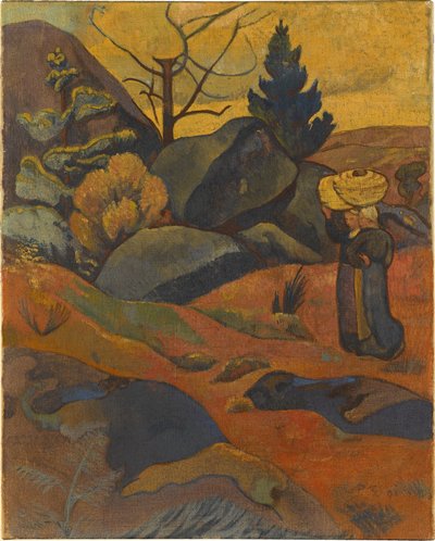 Felsen von Huelgoat af Paul Sérusier